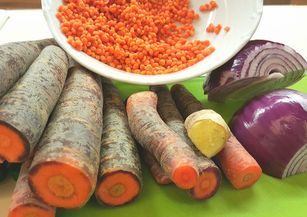Karotten Ingwer Suppe Mit Beluga Linsen — Rezepte Suchen