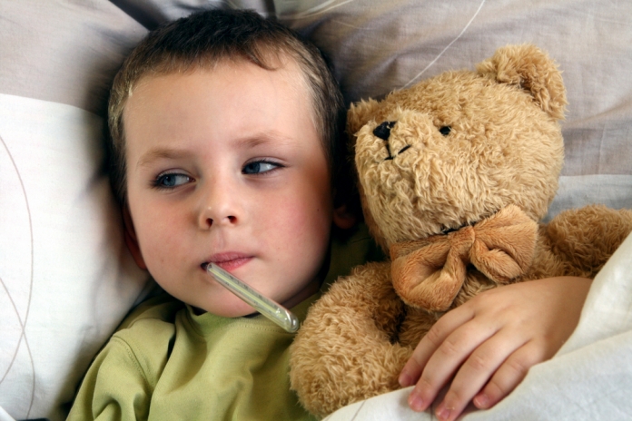 Kind_krank_Fieber_Teddybär Krankes Kind - Immunsystem stärken