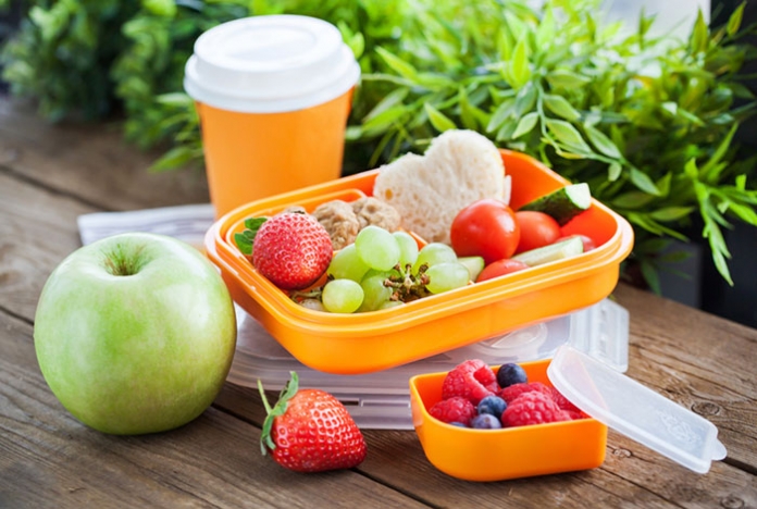 Jausenbox-Obst-Gemüse Gesunde Jause für Schule und Kindergarten