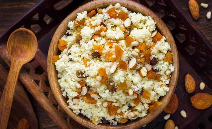 Couscous-mit-Früchten Couscous mit Früchten