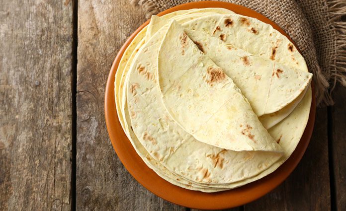 Maistortillas mit Gurkenjoghurt Maistortillas mit Gurkenjoghurt