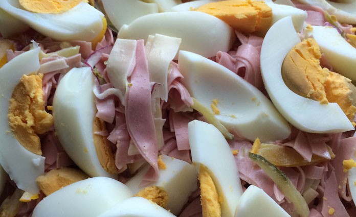 Wurstsalat Mit Mayonnaise Wurstsalat Mit Mayonnaise